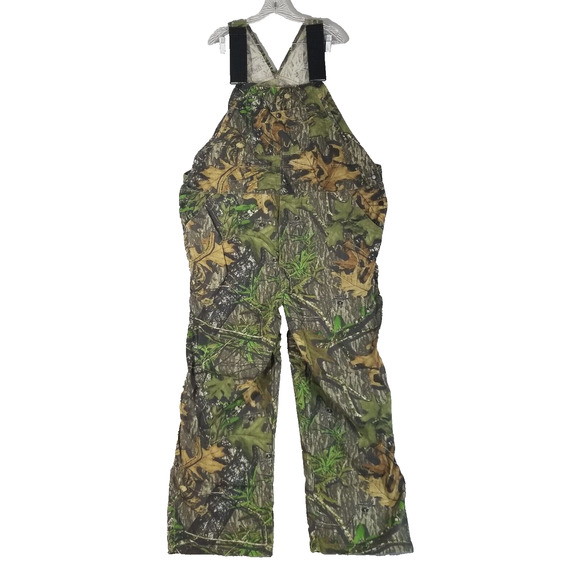 Mossy Oak Fieldstaff Camo Overalls Mens 46x30 Green Brown Hunting Outdoor - Picture 1 of 13